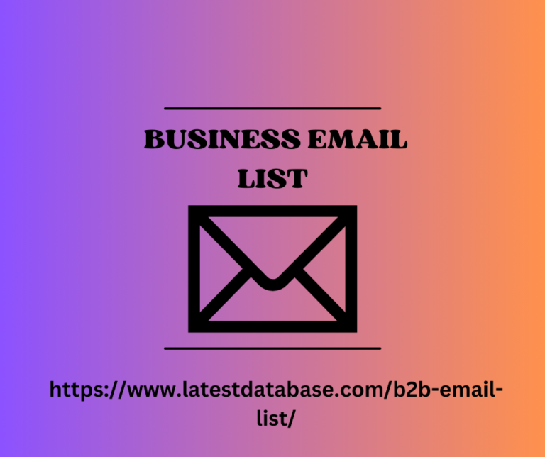 Business email list