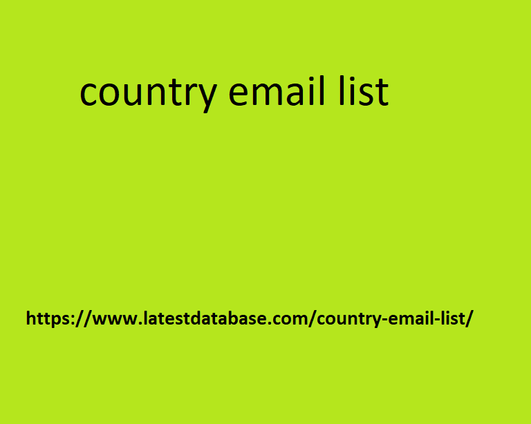 country email list