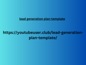 lead generation plan template