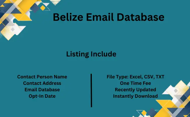 Belize email database