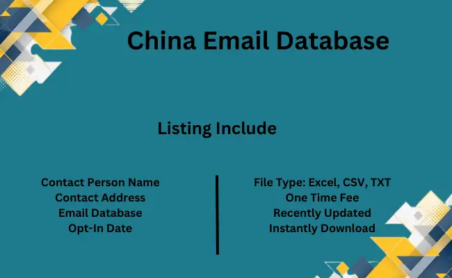 China email database