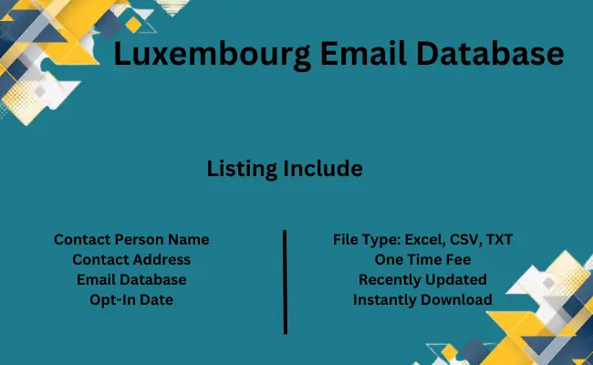 Luxembourg email database