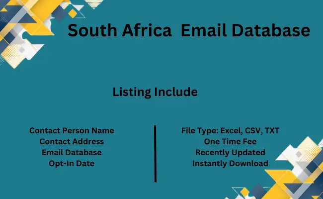 South Africa email database