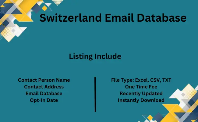 Switzerland email database