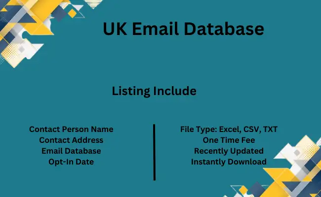 UK email database